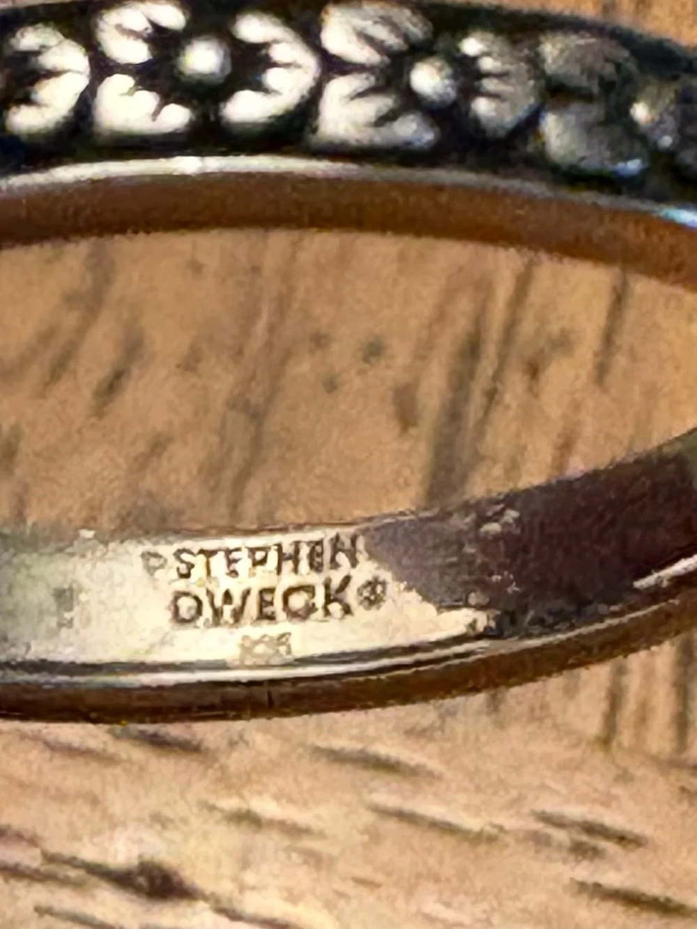 Stephen Dweck Chyroprase Gemstone Sterling Silver Ring 8